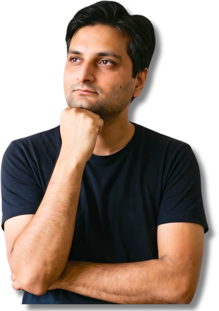 Sachin Sharma, deep in thought